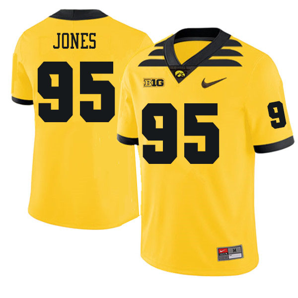 Men #95 Logan Jones Iowa Hawkeyes College Football Jerseys Sale-Gold